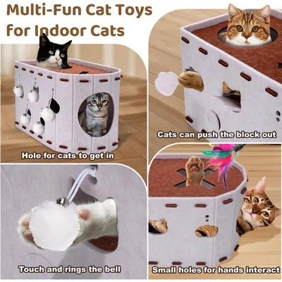 PetTribes Maison pour chat en feutre PetTribes Maison pour chat en feutre