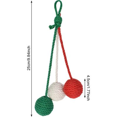 PetTribes Pelota sisal con campana - Juguete interactivo para gatos