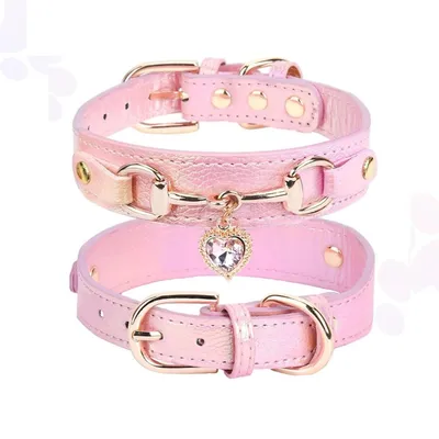 PetTribes Collier pour chat et chien en strass en forme de cœur PetTribes Collier pour chat et chien en strass en forme de cœur