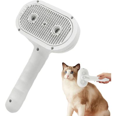 PetTribes Brosse Soin Vapeur - Peigne Lavable pour Peau et Pelage Sain