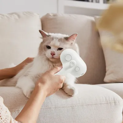 PetTribes Brosse Soin Vapeur - Peigne Lavable pour Peau et Pelage Sain