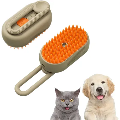 PetTribes Brosse Vapeur - 3 en 1 pour Chats/Chiens