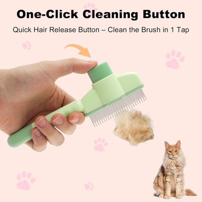 PetTribes Peigne Autonettoyant pour Chien et Chat