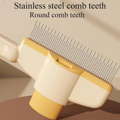 PetTribes Peigne Autonettoyant pour Chien et Chat