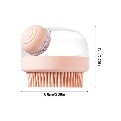 PetTribes Brosse de Bain pour Chien/Chat - Distributeur Intégré