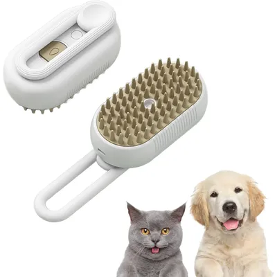 PetTribes Brosse Vapeur - 3 en 1 pour Chats/Chiens