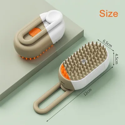 PetTribes Brosse Vapeur - 3 en 1 pour Chats/Chiens