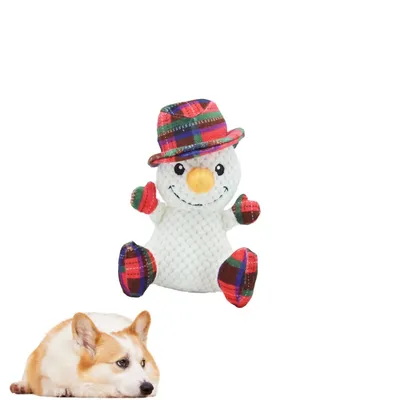PetTribes Jouets de décoration de Noël - Bonhomme de neige de Noël
