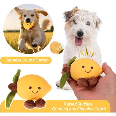 PetTribes Jouet Fruit Criard Interactif pour Chien
