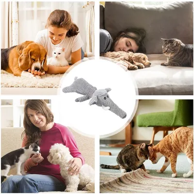 PetTribes Jouet pour chien qui couine - Éléphant