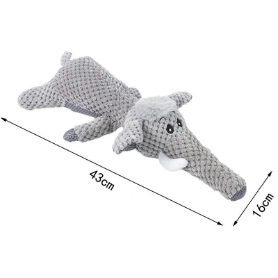 PetTribes Jouet pour chien qui couine - Éléphant