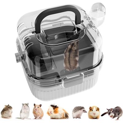 PetTribes Cage Transparente Portable pour Petit Animal
