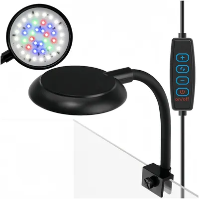 PetTribes Lampe LED 7W Clip pour Aquarium - Étanche