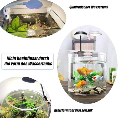 PetTribes Lampe d'Aquarium LED 7W Blanc/Bleue