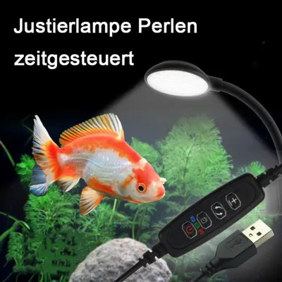 PetTribes Lampe d'Aquarium LED 7W Blanc/Bleue