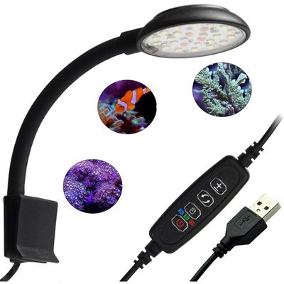 PetTribes Lampe d'Aquarium LED 7W Blanc/Bleue