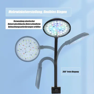 PetTribes Lampe d'Aquarium LED 7W Blanc/Bleue