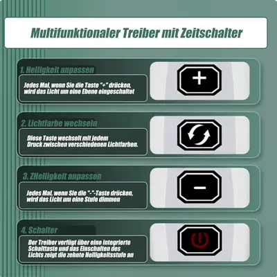 PetTribes Lampe d'Aquarium LED 7W Blanc/Bleue