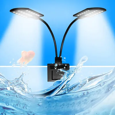 PetTribes Éclairage Double LED pour Aquarium