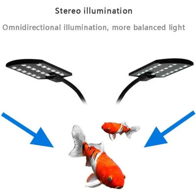 PetTribes Éclairage Double LED pour Aquarium