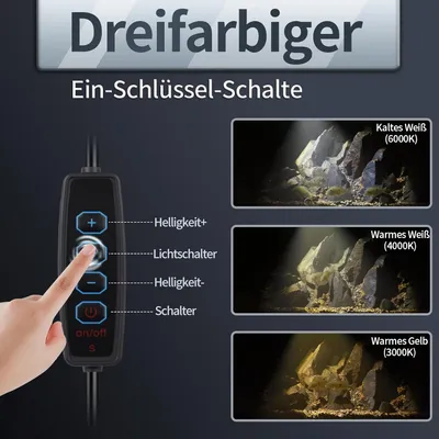 PetTribes Éclairage LED Boxtech 3W Réglable - Nano Aquariums