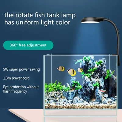 PetTribes Éclairage LED aquarium - Orientation 360° sans scintillement