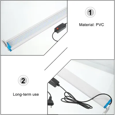 PetTribes Lampe LED 3 Couleurs pour Aquarium