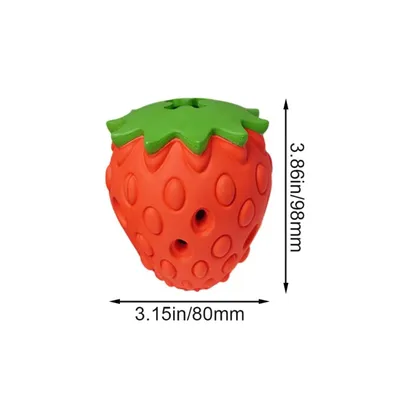 PetTribes Distributeur de Friandises en Forme de Fraise