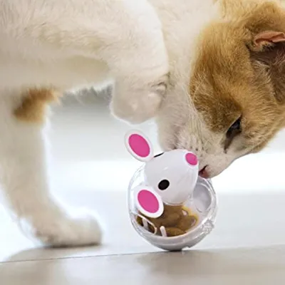 PetTribes Jouet d'alimentation lent - Chat interactif et mignon
