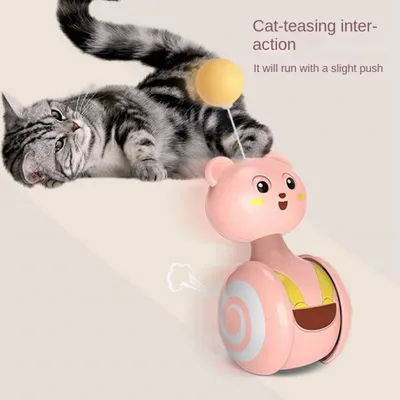 PetTribes Balançoire interactive chat - Jeu d'équilibre amusant