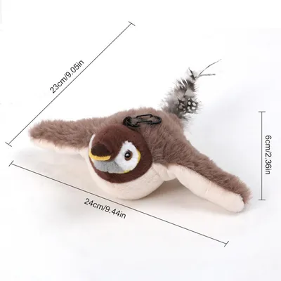 PetTribes Oiseau à Battement USB pour Chat - Jouet Interactif