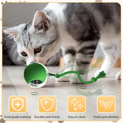 PetTribes Pelota interactiva automática para gatos (eléctrica)