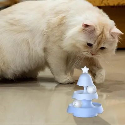 PetTribes Tour à chat 3 niveaux avec plateau tournant