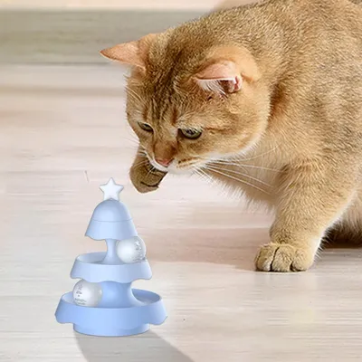 PetTribes Tour à chat 3 niveaux avec plateau tournant