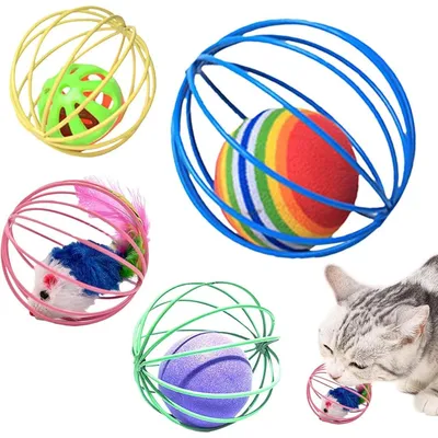 PetTribes Balle interactive avec souris pour chat