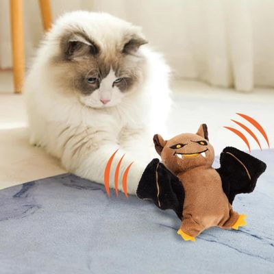 PetTribes Jouet à mâcher doux pour chaton en forme de chauve-souris