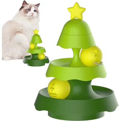 PetTribes Tour à chat 3 niveaux avec plateau tournant