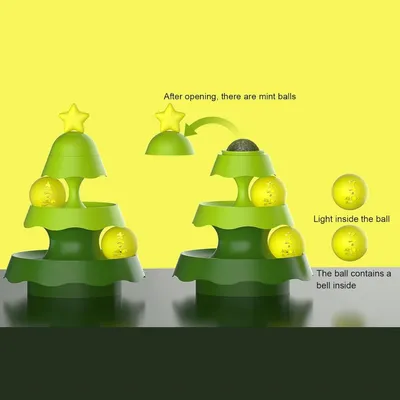 PetTribes Tour à chat 3 niveaux avec plateau tournant