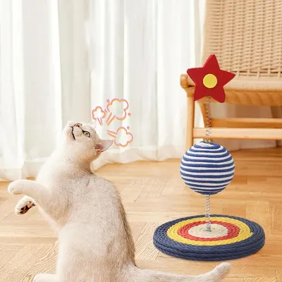 PetTribes Griffoir et jouet interactif en sisal