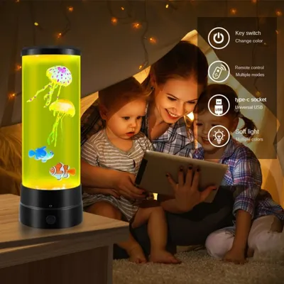 PetTribes Lampe à Poissons Bulles LED - Multicolore USB