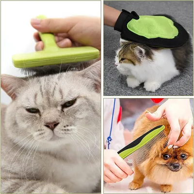 PetTribes 3 gants de massage et toilettage pour chien - Nettoyant