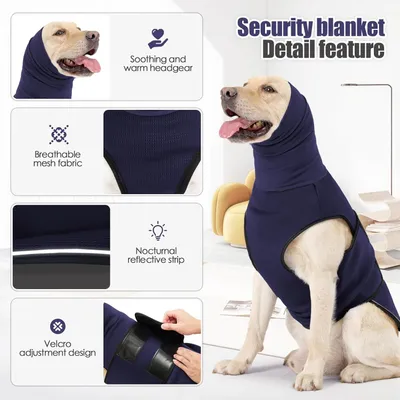 PetTribes Veste apaisante pour chien avec capuche