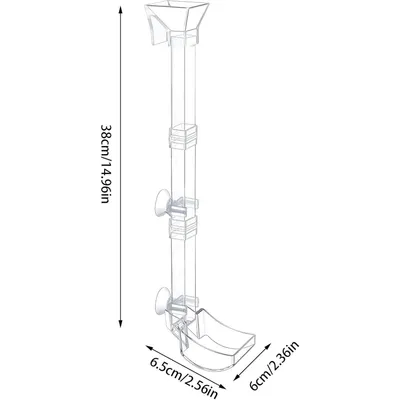PetTribes Plateau de Nourriture Transparent pour Aquarium & Crevettes L