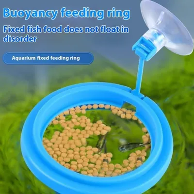 PetTribes Anneau nourrisseur flottant anti-dispersion pour aquarium