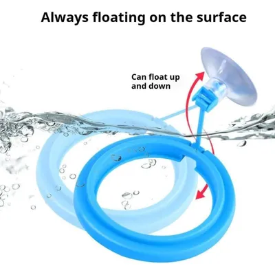 PetTribes Anneau nourrisseur flottant anti-dispersion pour aquarium