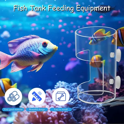 PetTribes Plateau d'Alimentation avec Ventouse pour Aquariums