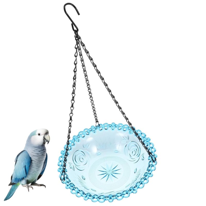 PetTribes Bain et Mangeoire Suspendus pour Oiseaux - Extérieur