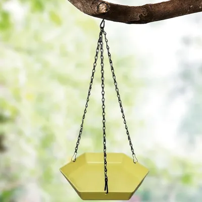 PetTribes Mangeoire à Oiseaux Suspendue - Forme Hexagonale