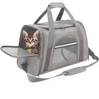 PetTribes Sac de Transport Pliable et Aéré pour Chat/Chien