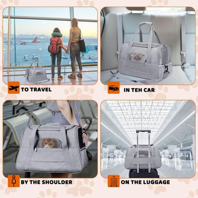 PetTribes Sac de Transport Pliable et Aéré pour Chat/Chien